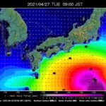 台風のうねり。